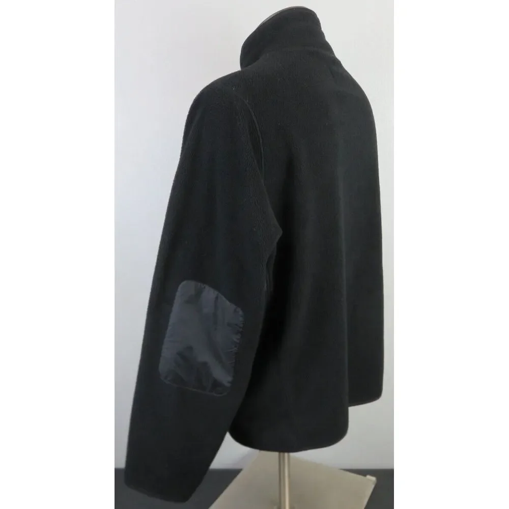 Vintage Polo Jeans Co Ralph Lauren Black Full Zip Jacket Fleece Size XL Y2K Norm